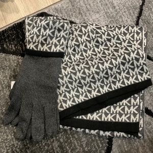 Michael Kors scarf, hat, gloves